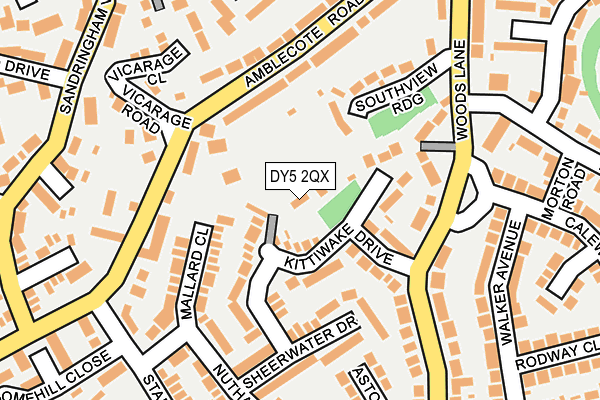 DY5 2QX map - OS OpenMap – Local (Ordnance Survey)