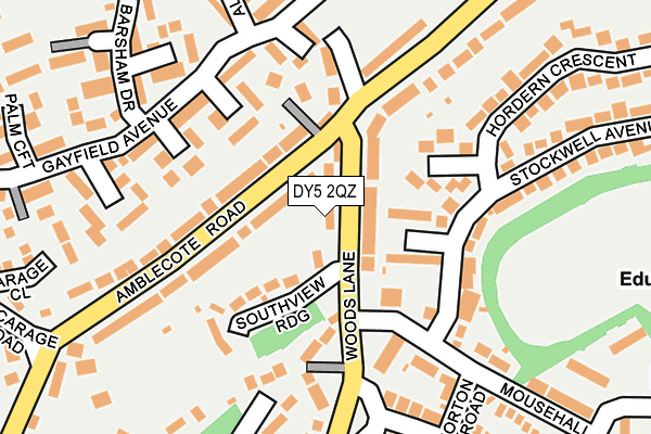 DY5 2QZ map - OS OpenMap – Local (Ordnance Survey)