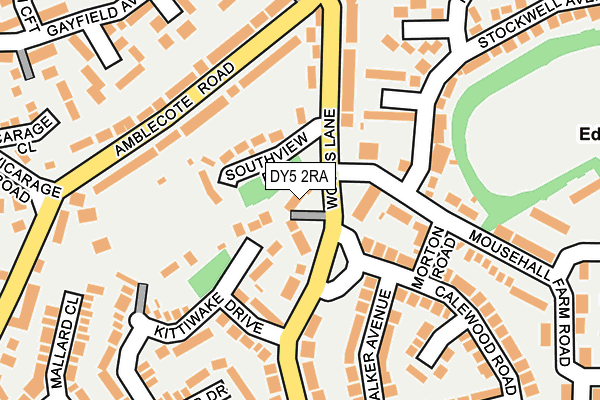 DY5 2RA map - OS OpenMap – Local (Ordnance Survey)