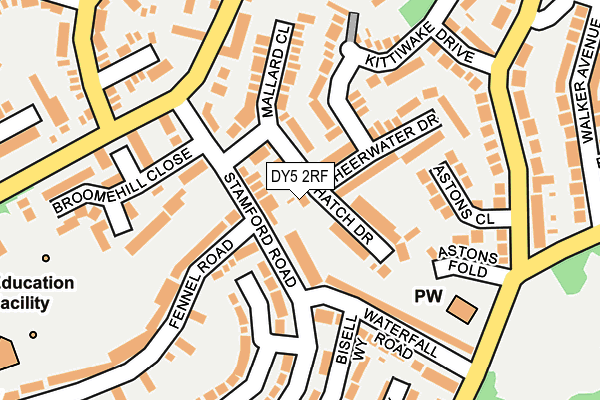 DY5 2RF map - OS OpenMap – Local (Ordnance Survey)