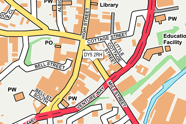 DY5 2RH map - OS OpenMap – Local (Ordnance Survey)