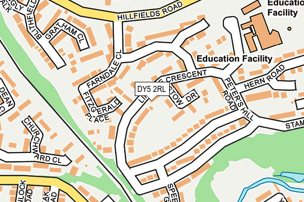 DY5 2RL map - OS OpenMap – Local (Ordnance Survey)