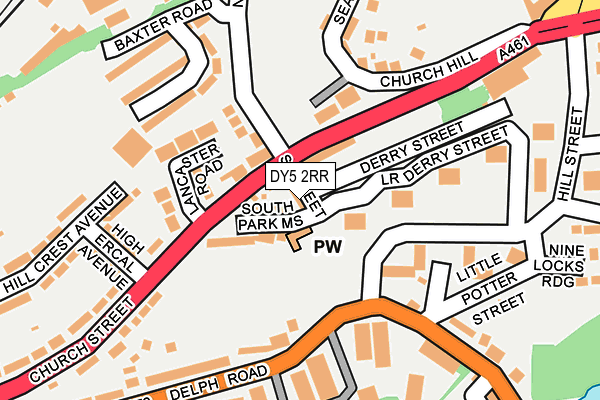 DY5 2RR map - OS OpenMap – Local (Ordnance Survey)