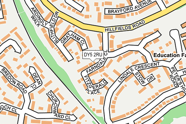 DY5 2RU map - OS OpenMap – Local (Ordnance Survey)