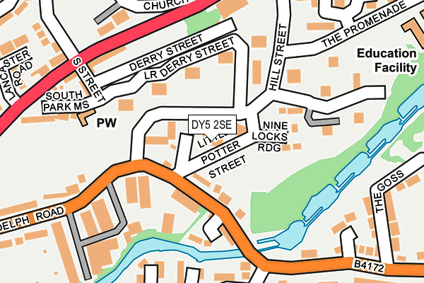 DY5 2SE map - OS OpenMap – Local (Ordnance Survey)