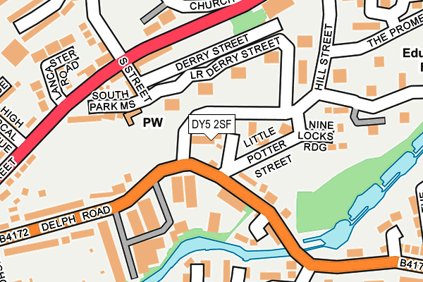 DY5 2SF map - OS OpenMap – Local (Ordnance Survey)