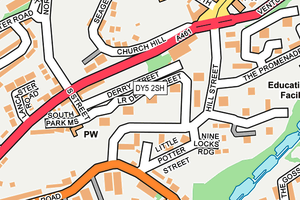 DY5 2SH map - OS OpenMap – Local (Ordnance Survey)