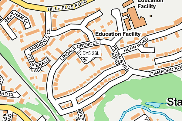 DY5 2SL map - OS OpenMap – Local (Ordnance Survey)