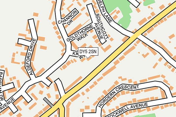 DY5 2SN map - OS OpenMap – Local (Ordnance Survey)