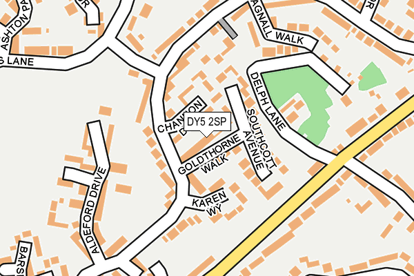 DY5 2SP map - OS OpenMap – Local (Ordnance Survey)