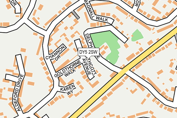 DY5 2SW map - OS OpenMap – Local (Ordnance Survey)