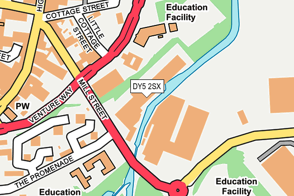 DY5 2SX map - OS OpenMap – Local (Ordnance Survey)