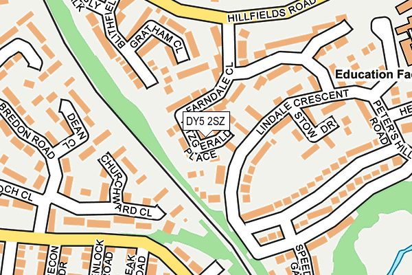 DY5 2SZ map - OS OpenMap – Local (Ordnance Survey)