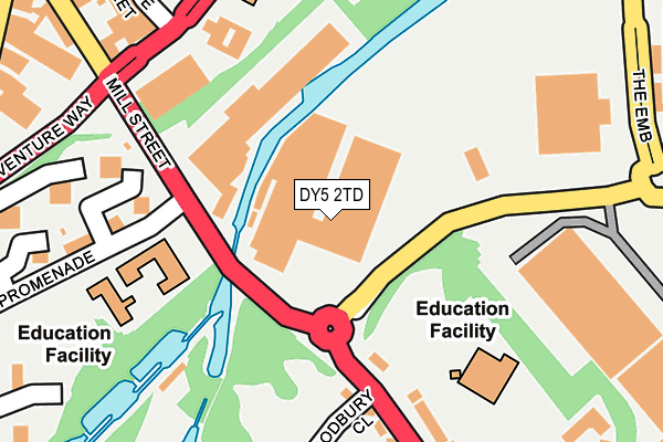DY5 2TD map - OS OpenMap – Local (Ordnance Survey)