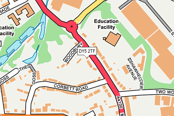 DY5 2TF map - OS OpenMap – Local (Ordnance Survey)