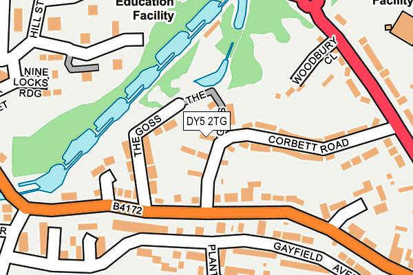 DY5 2TG map - OS OpenMap – Local (Ordnance Survey)