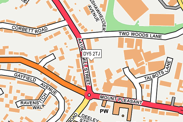 DY5 2TJ map - OS OpenMap – Local (Ordnance Survey)