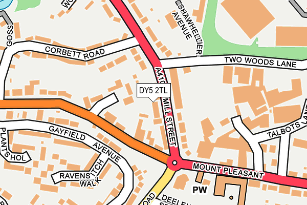 DY5 2TL map - OS OpenMap – Local (Ordnance Survey)