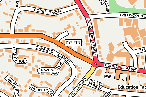 DY5 2TN map - OS OpenMap – Local (Ordnance Survey)