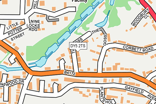 DY5 2TS map - OS OpenMap – Local (Ordnance Survey)