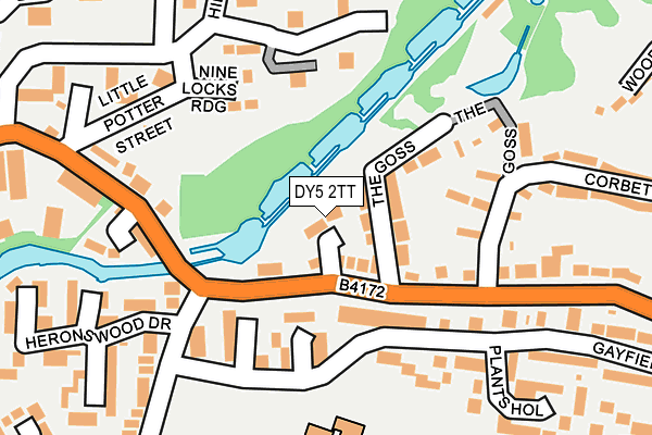 DY5 2TT map - OS OpenMap – Local (Ordnance Survey)