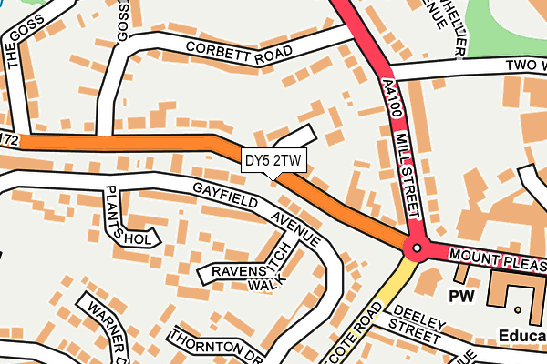 DY5 2TW map - OS OpenMap – Local (Ordnance Survey)