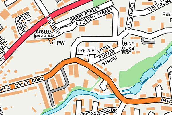 DY5 2UB map - OS OpenMap – Local (Ordnance Survey)
