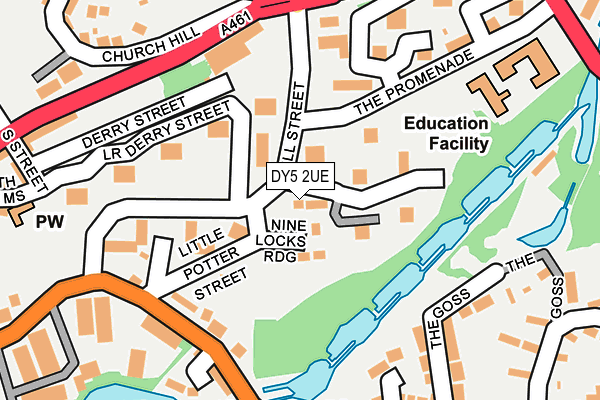 DY5 2UE map - OS OpenMap – Local (Ordnance Survey)