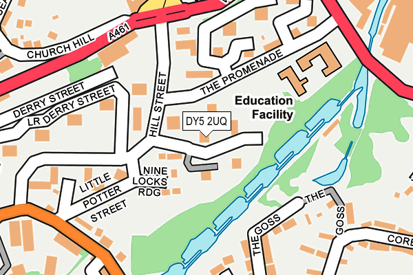 DY5 2UQ map - OS OpenMap – Local (Ordnance Survey)