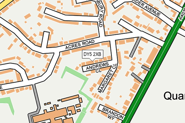 DY5 2XB map - OS OpenMap – Local (Ordnance Survey)