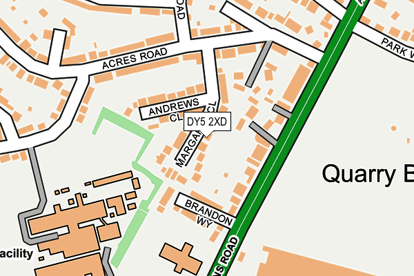 DY5 2XD map - OS OpenMap – Local (Ordnance Survey)