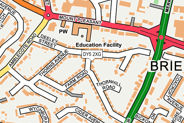 DY5 2XG map - OS OpenMap – Local (Ordnance Survey)