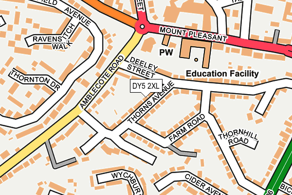 DY5 2XL map - OS OpenMap – Local (Ordnance Survey)