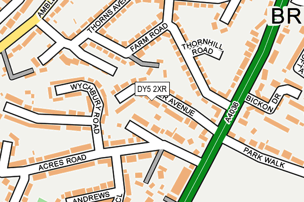 DY5 2XR map - OS OpenMap – Local (Ordnance Survey)