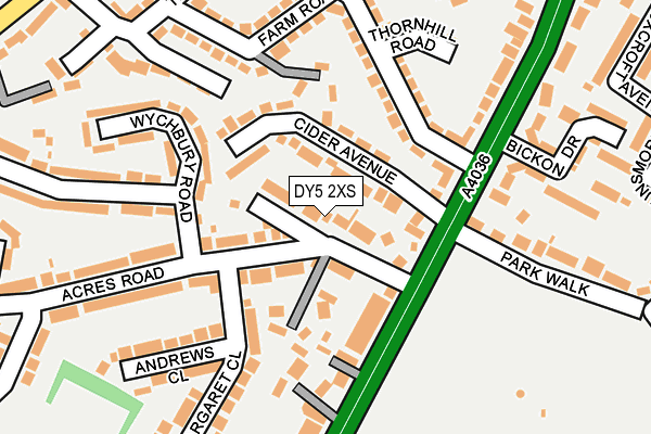 DY5 2XS map - OS OpenMap – Local (Ordnance Survey)