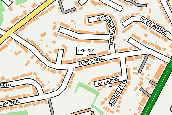 DY5 2XY map - OS OpenMap – Local (Ordnance Survey)