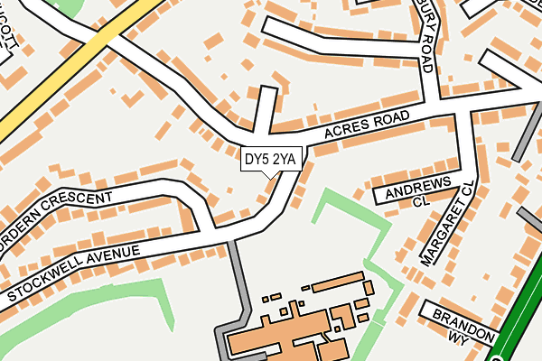 DY5 2YA map - OS OpenMap – Local (Ordnance Survey)