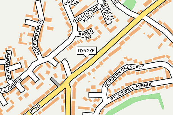 DY5 2YE map - OS OpenMap – Local (Ordnance Survey)