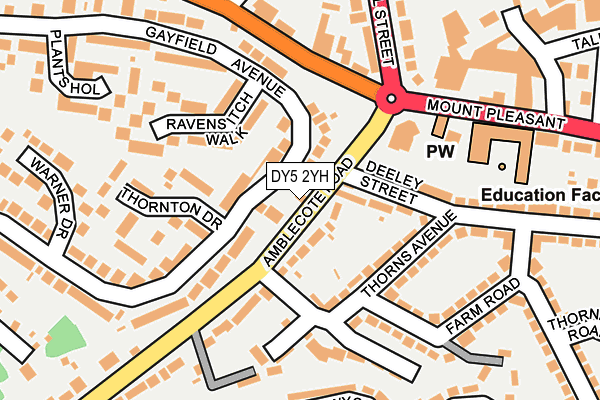 DY5 2YH map - OS OpenMap – Local (Ordnance Survey)