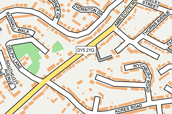 DY5 2YQ map - OS OpenMap – Local (Ordnance Survey)