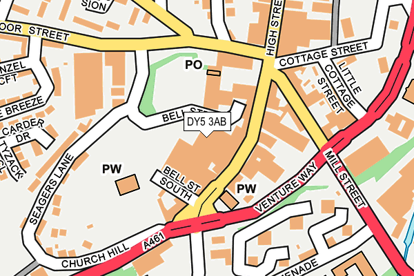 DY5 3AB map - OS OpenMap – Local (Ordnance Survey)