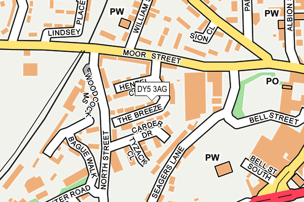 DY5 3AG map - OS OpenMap – Local (Ordnance Survey)