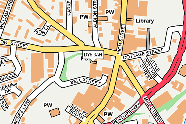 DY5 3AH map - OS OpenMap – Local (Ordnance Survey)