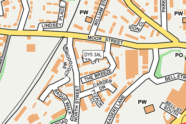 DY5 3AL map - OS OpenMap – Local (Ordnance Survey)