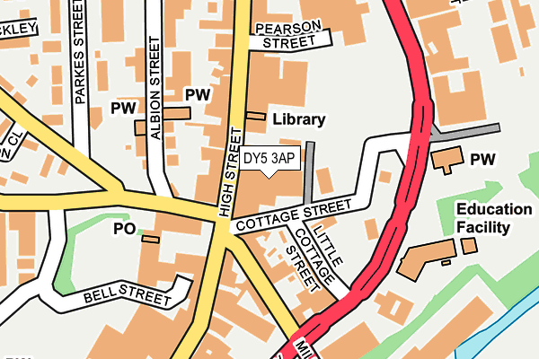 DY5 3AP map - OS OpenMap – Local (Ordnance Survey)