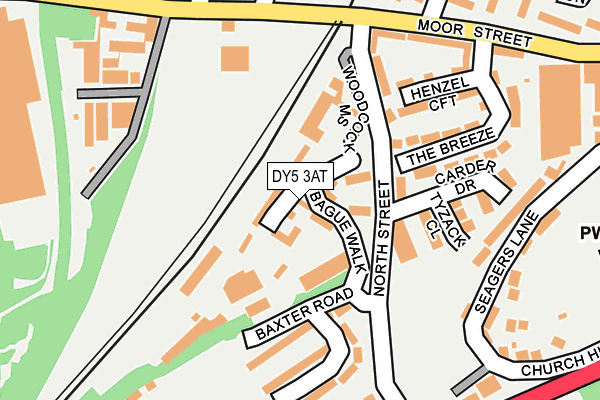 DY5 3AT map - OS OpenMap – Local (Ordnance Survey)