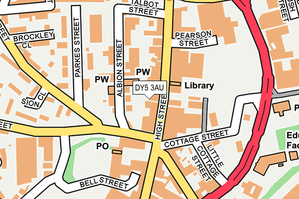 DY5 3AU map - OS OpenMap – Local (Ordnance Survey)