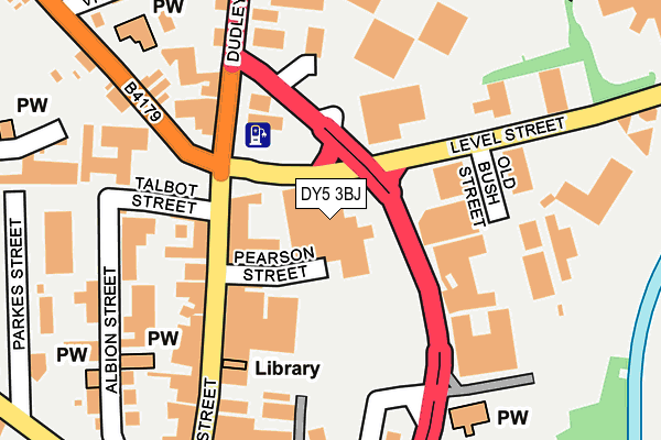 DY5 3BJ map - OS OpenMap – Local (Ordnance Survey)