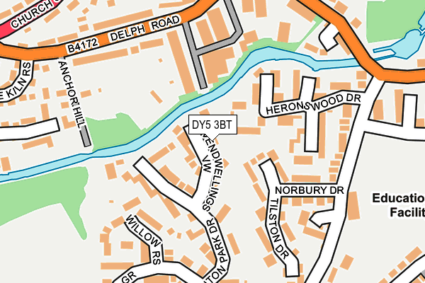 DY5 3BT map - OS OpenMap – Local (Ordnance Survey)