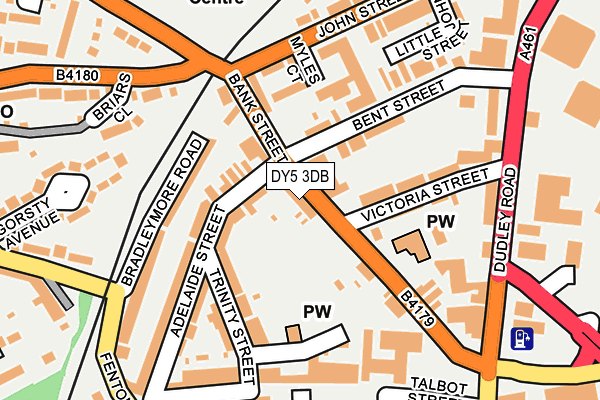 DY5 3DB map - OS OpenMap – Local (Ordnance Survey)